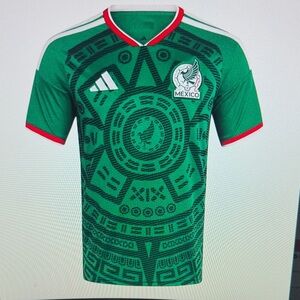 Adidas Green Patterned Mexico Men's Jersey only fans
